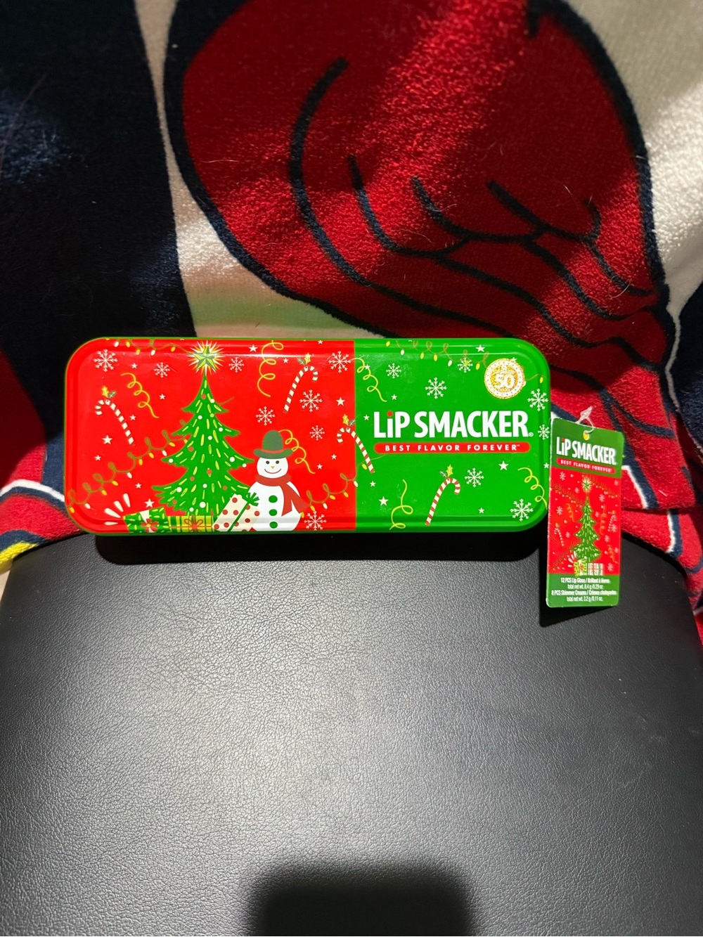 Lip Smacker Kids Holiday Tin - Red & Green